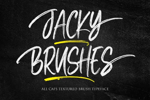 Jacky Brushes font