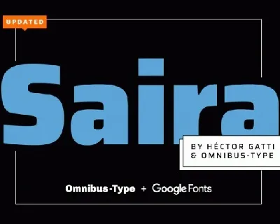 Saira Family font