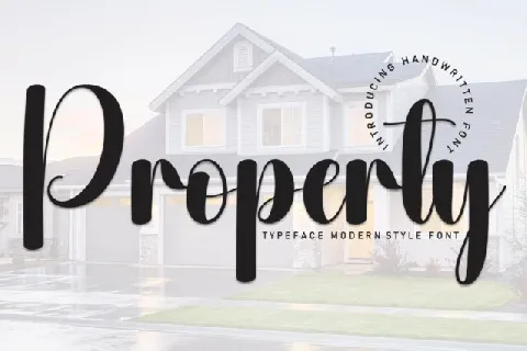 Property Script font