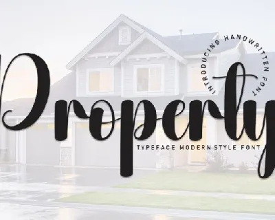 Property Script font