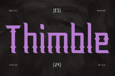 CS Thimble font