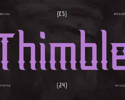 CS Thimble font