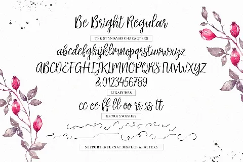 Be Bright Script font