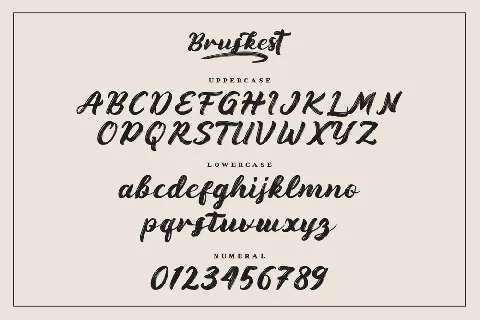 Bruskest DEMO font