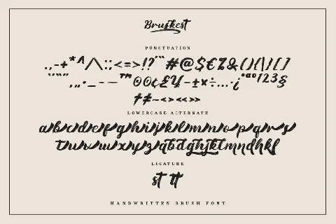 Bruskest DEMO font