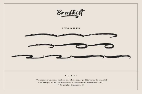 Bruskest DEMO font