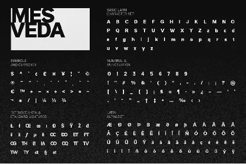 Mesveda font