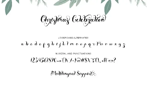 Christmas Celebration font