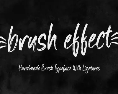 Brush effect font