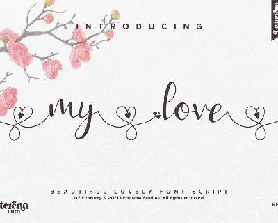 My Love font