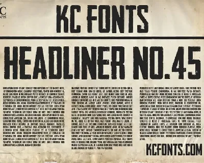 Headliner No. 45 Display font
