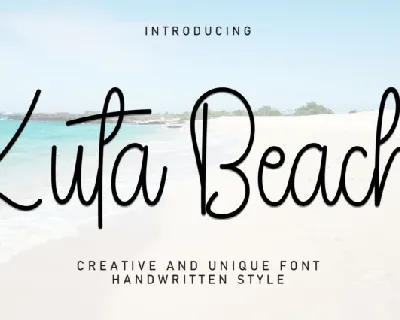 Kuta Beach Script font