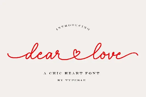 Dear Love font