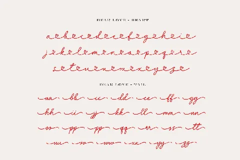 Dear Love font