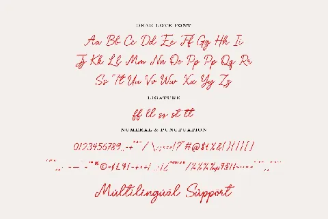 Dear Love font