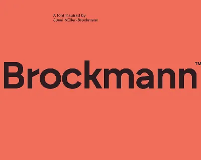 Brockmann font