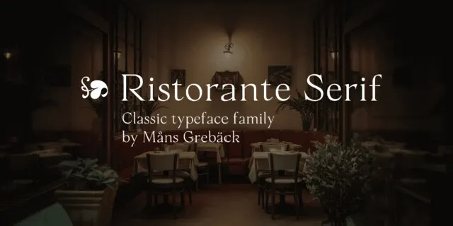 Ristorante Serif font