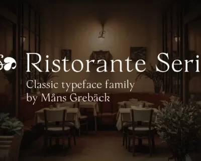 Ristorante Serif font