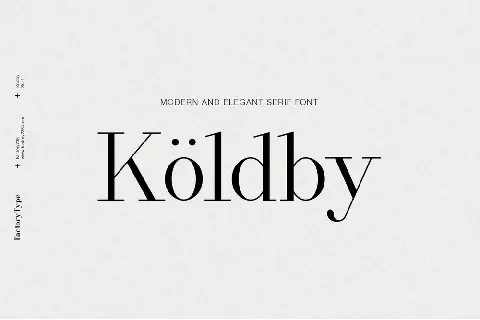 Koldby Family font