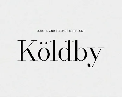 Koldby Family font