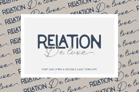 Relation De Luxe DEMO font