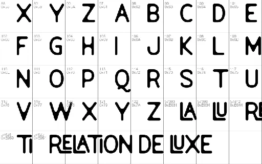 Relation De Luxe DEMO font