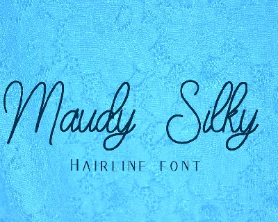 Maudy_silky_line font