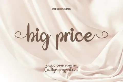 Big Price font