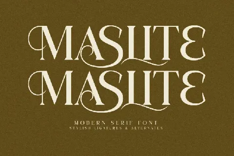 Maslite font