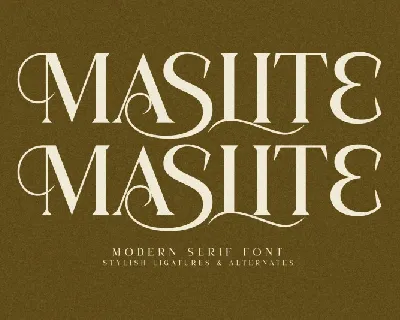 Maslite font