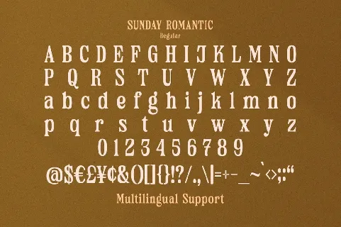Sunday Romantic font
