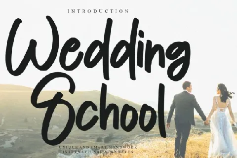 Wedding School font