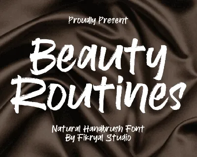 Beauty Routines font