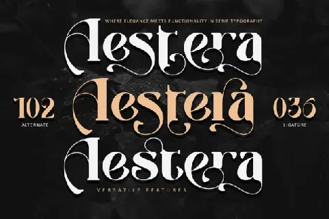 Aestera font