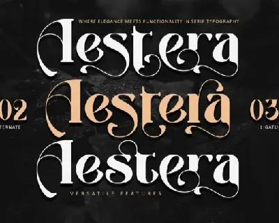 Aestera font