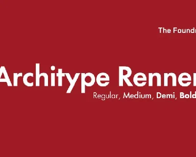 Architype Renner font