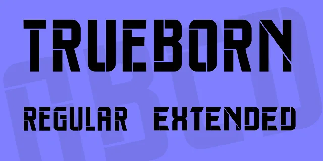 Trueborn font