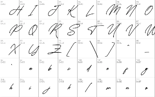 Monoline Signature font