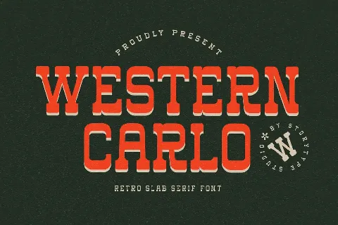 Western Carlo font