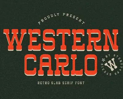 Western Carlo font