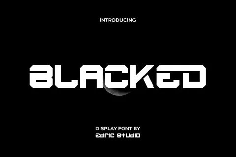 Blacked font