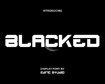 Blacked font