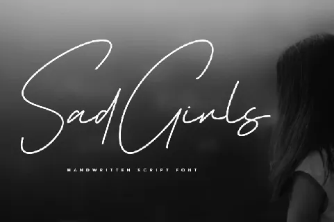 Sad Girls font