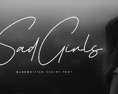 Sad Girls font