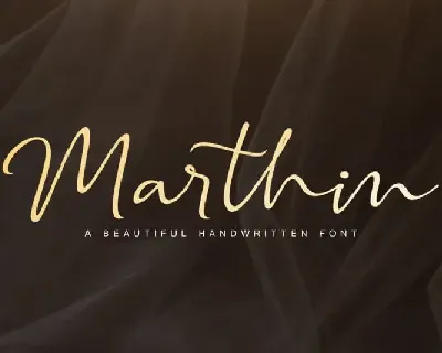 Marthin – Beautiful Handwritten font