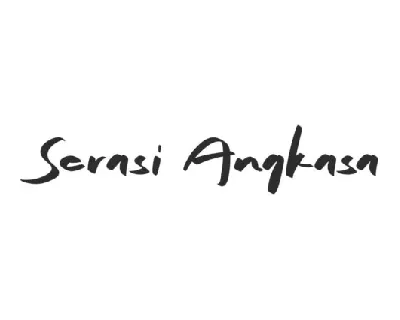 Serasi Angkasa font