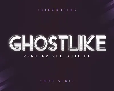 Ghostlike Demo font