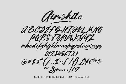 Airwhite font