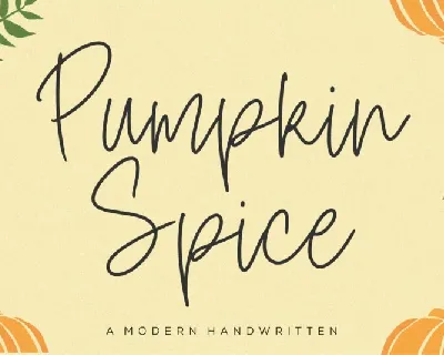 Pumpkin Spice font