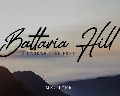 Battavia Hill font